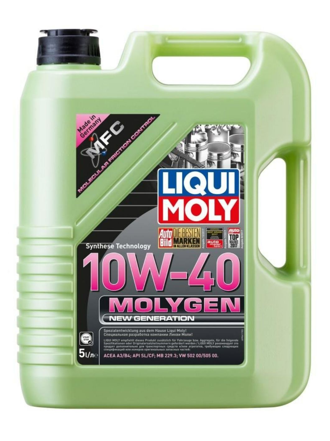 LIQUI MOLY "Molygen New Generation" 10W40 5L синтетическое моторное масло 9061/39028