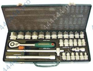 яянабор инструмента 28 пр. 1/2" 8-34мм метал. кейс jonnesway s04h4728s