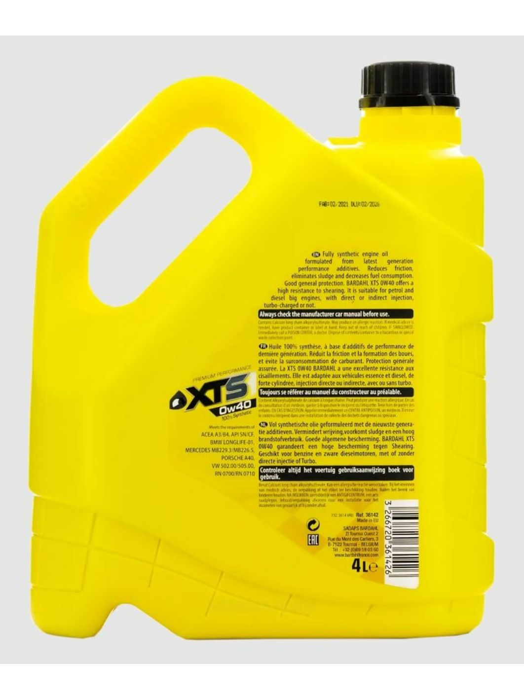 BARDAHL 0W40 XTS SM/CF 4L 36142 синтетическое моторное масло