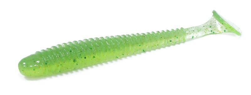 Приманка съедобная Keitech Swing Impact 4.5" #424 Lime Chartreuse