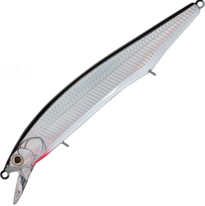 Воблер Минноу Strike Pro Intriger 120SP,  124 мм,  20, 4 гр,  Загл. 0, 5м.-1, 5м.,  Нейтральный,  цвет: A010-EP Black Back Silver,  (EG-194B-SP#A010-EP)