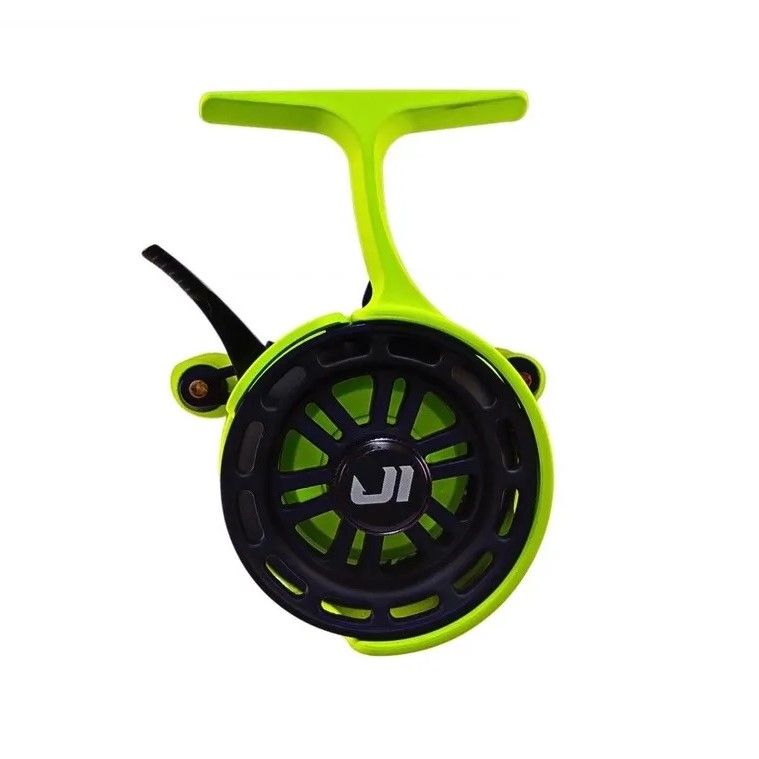 Катушка зимняя Jig It Team Dubna Vib Special G2 LIME,  right hand