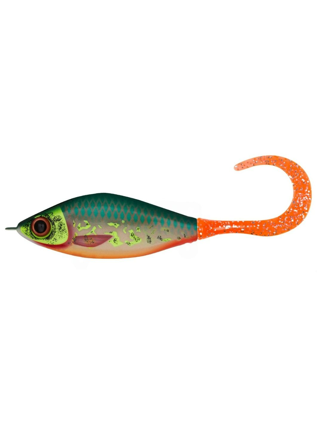 Воблер Джеркбейт Strike Pro Guppie Jr,  110 мм,  70 гр,  Загл. 0, 5м.-3, 0м.,  Тонущий,  цвет: C780F The Saint,  (EG-208A#C780F)