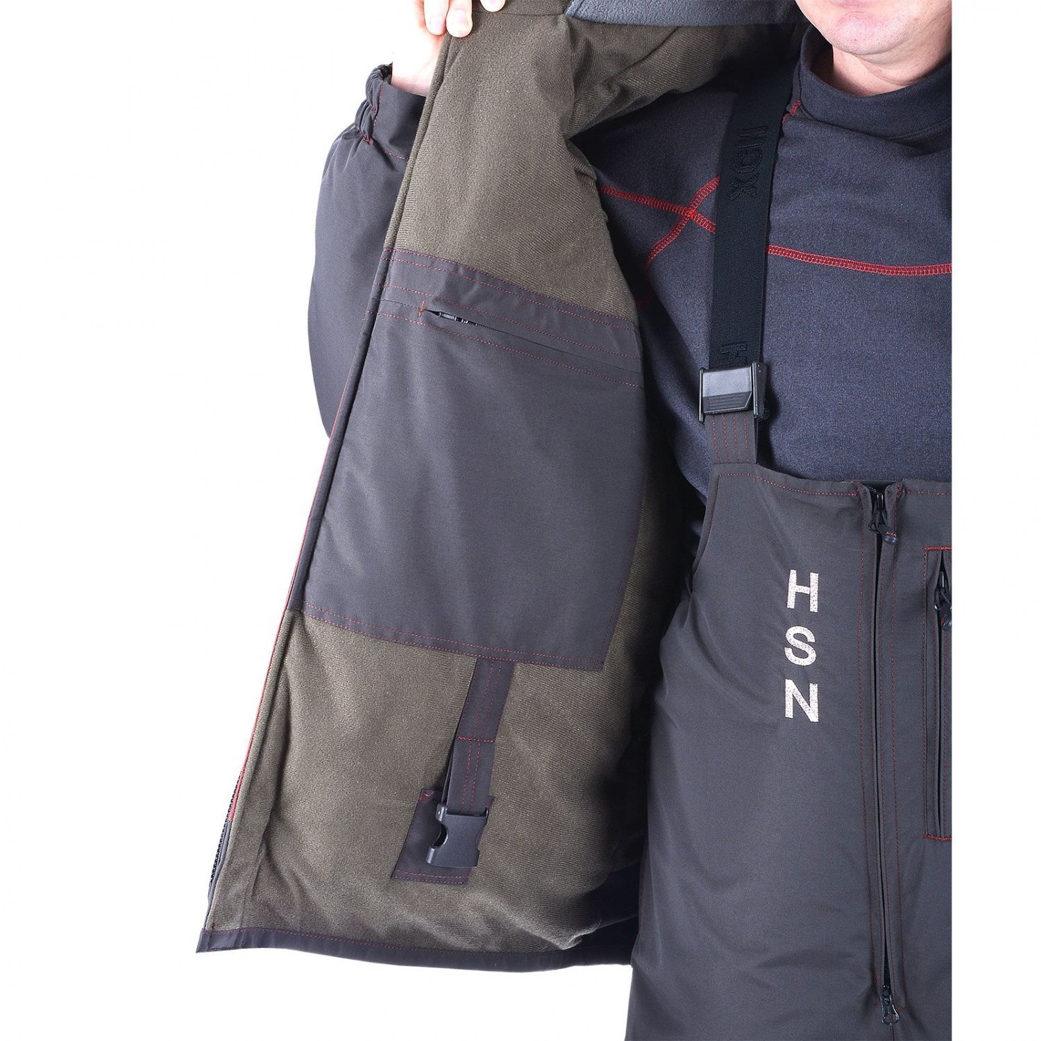 костюм-поплавок мужской зимний "rescuer i sport", hardguard, махагон (56-58/176) м