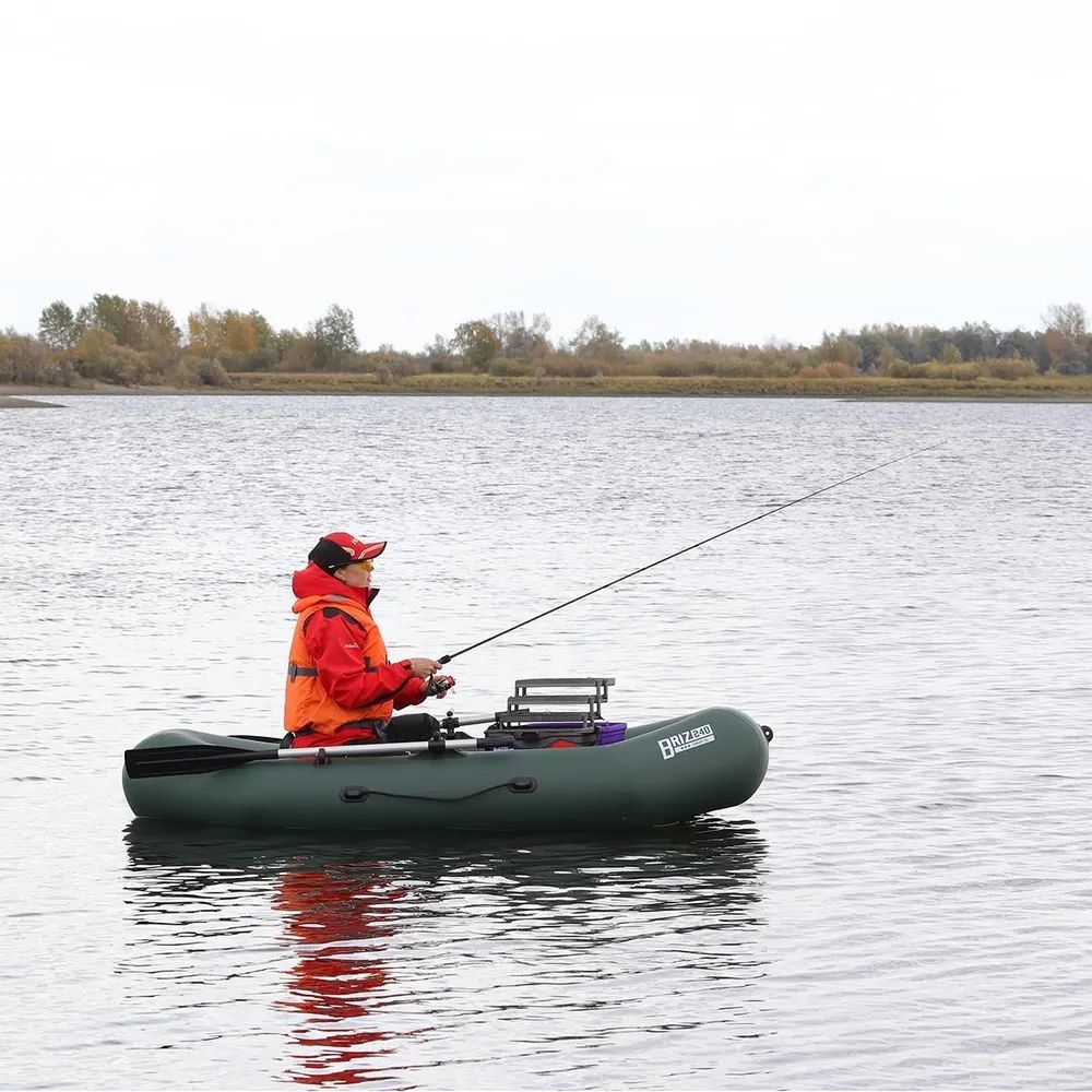 Лодка Бриз 240 зеленая Тонар