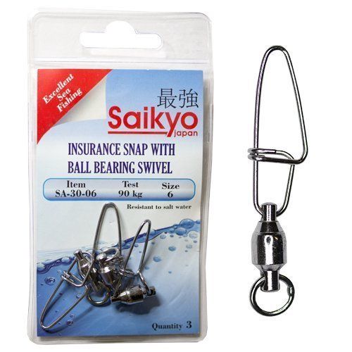 Вертлюг морской с застежкой Saikyo SA-30-06 -3шт