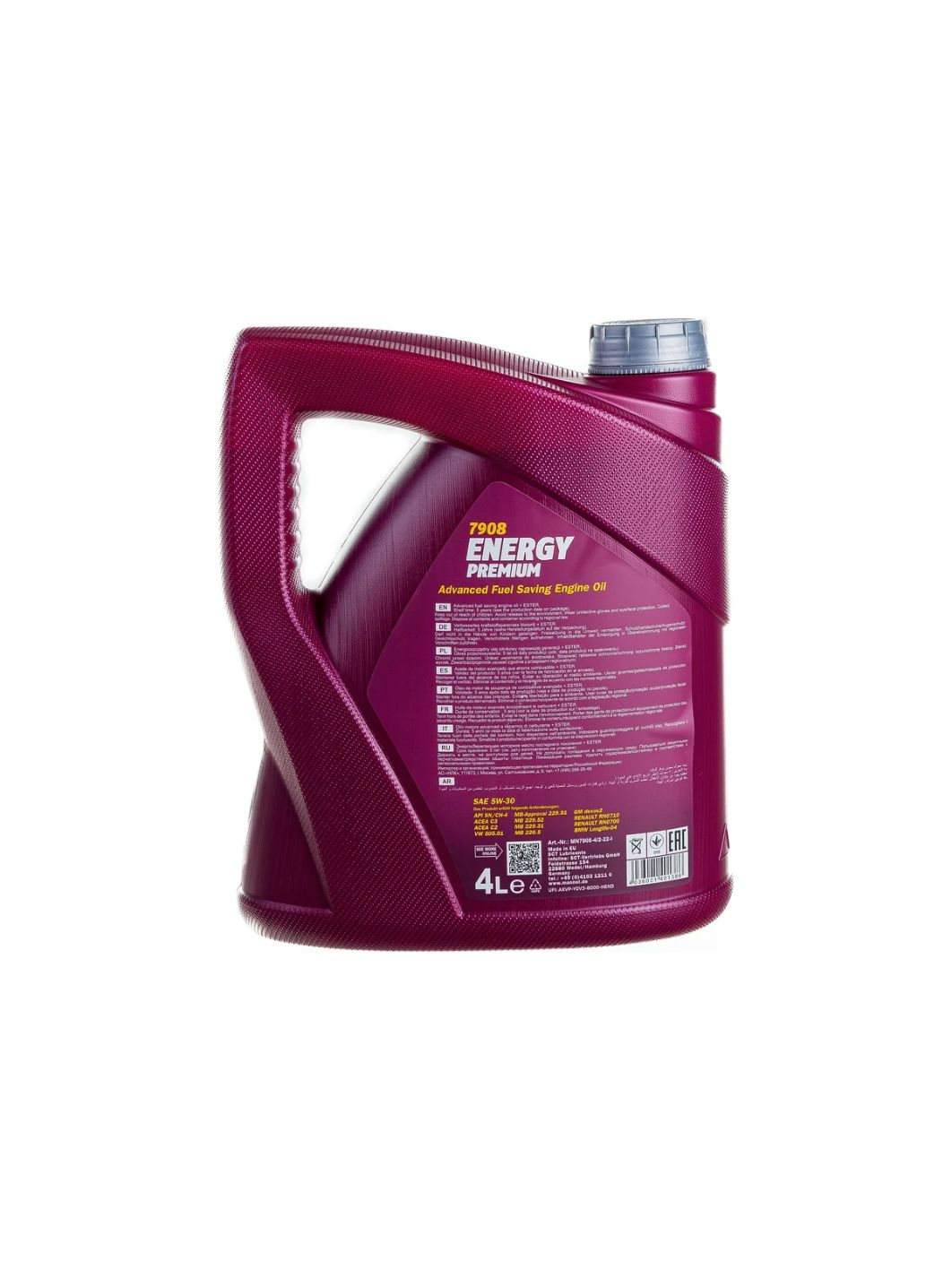 MANNOL Energy Premium 5W30 7908 4л синтетическое моторное масло