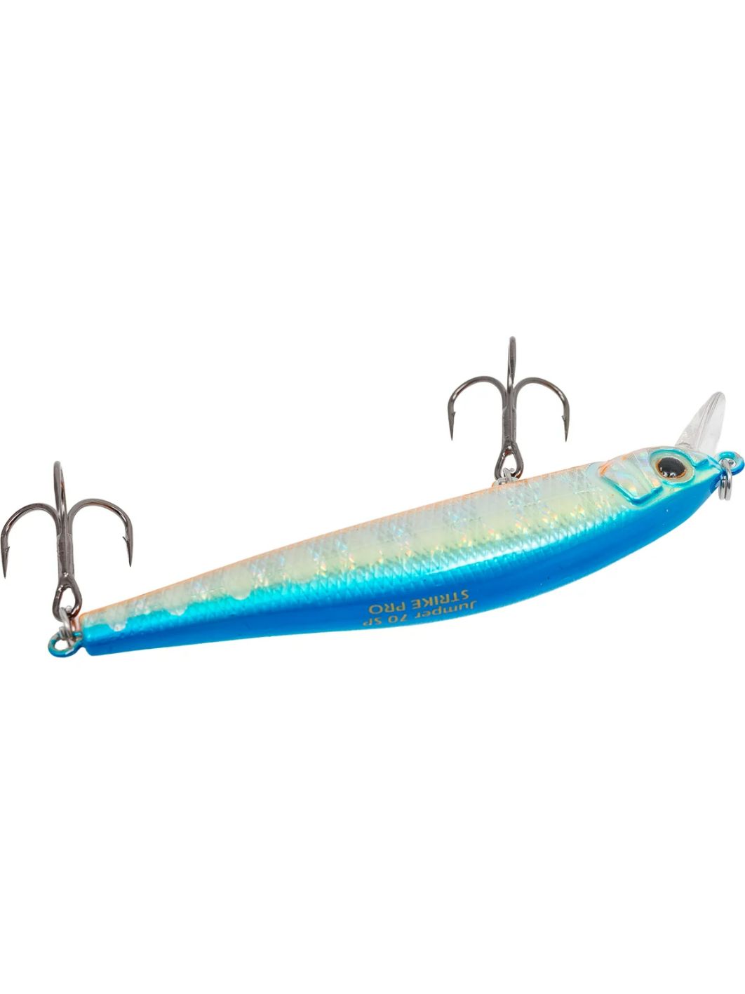 Воблер Минноу Strike Pro Jumper 70SP,  70 мм,  5, 2 гр,  Загл. 0, 5м.,  Нейтральный,  цвет: A150-713 UV Blue Silver OB,  (EG-192A-SP#A150-713)