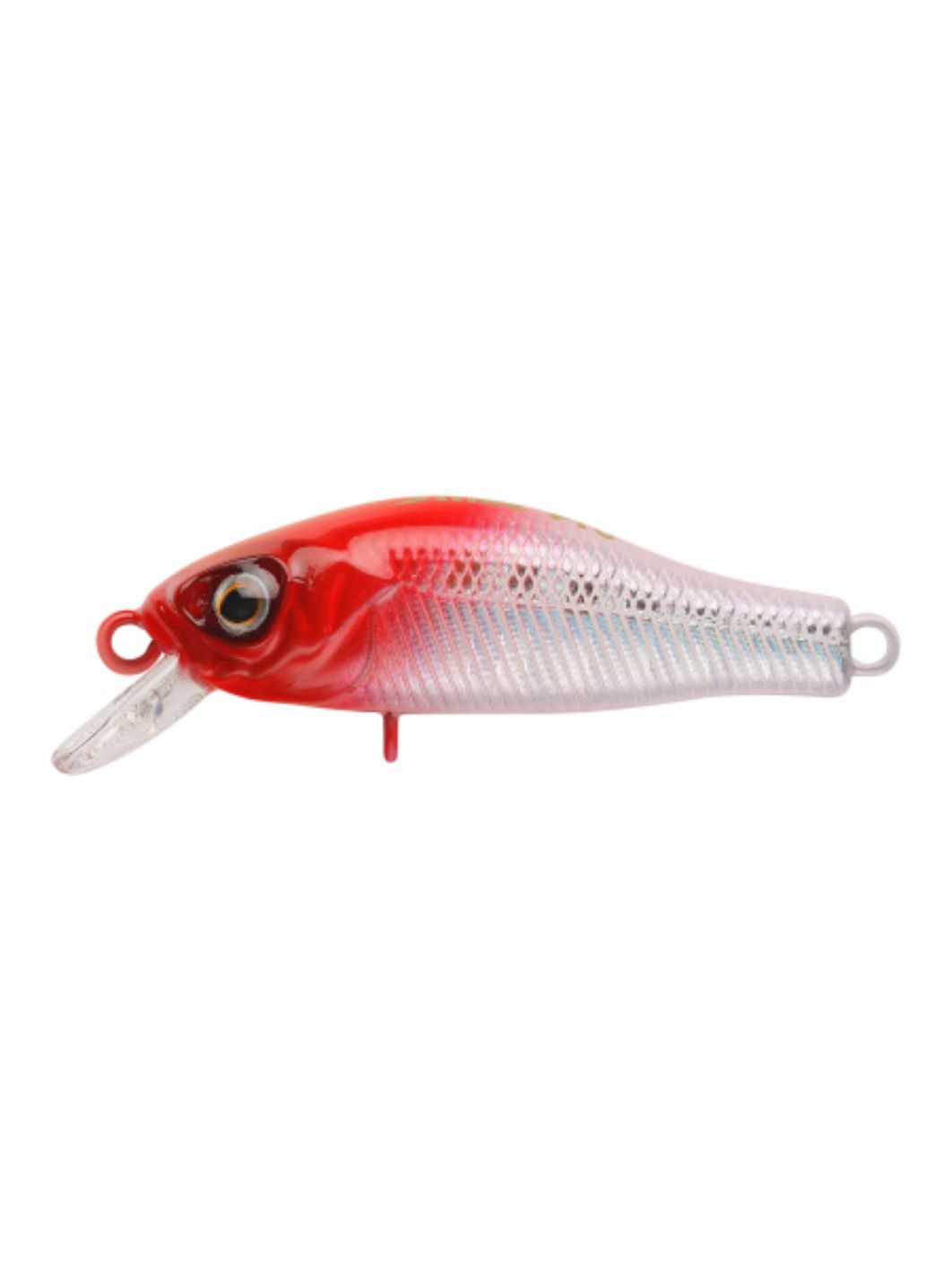 Воблер Минноу Strike Pro Archback 35SP,  35 мм,  2, 2 гр,  Загл. 0, 1м.-0, 3м.,  Нейтральный,  цвет: 022PPP-713 Redhead Silver,  (EG-125E-SP#022PPP-713)