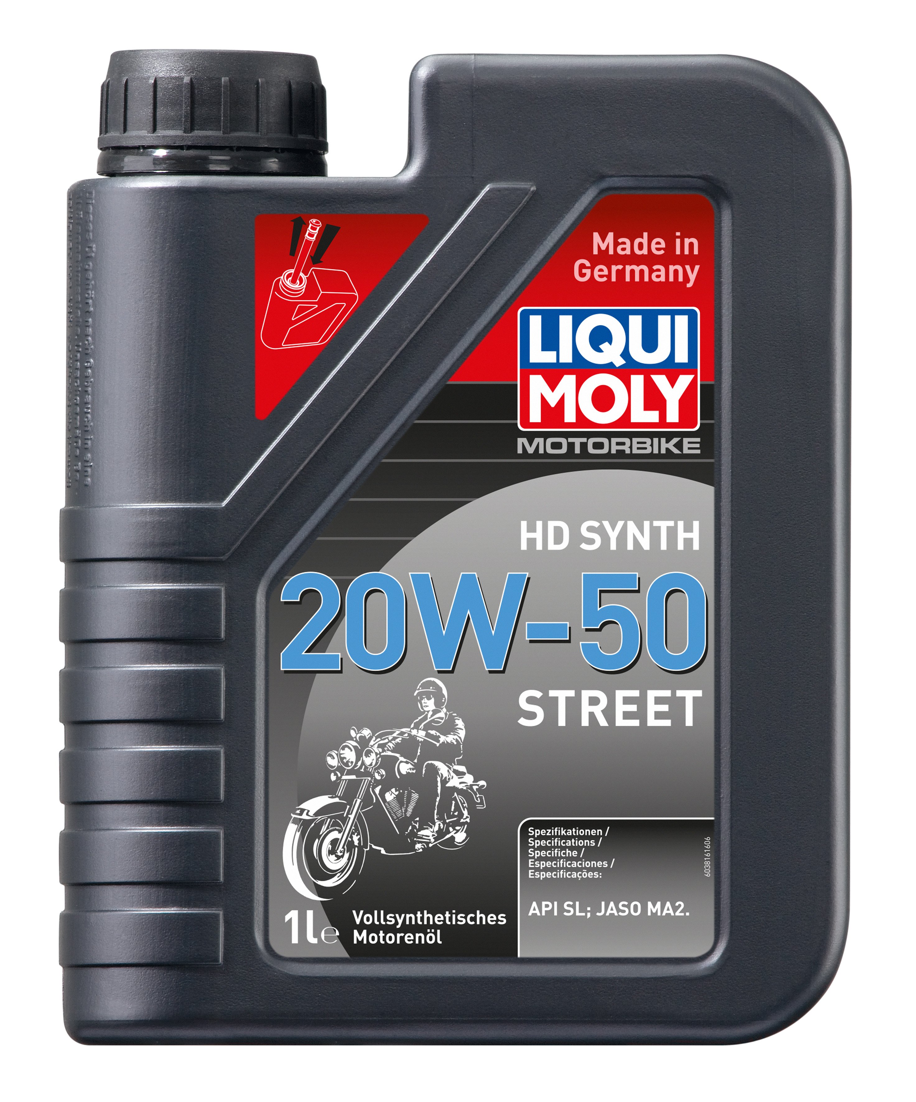 LIQUI MOLY Motorbike 4T 20W50  синтетическое моторное масло 1L 3816 /мотоотдел/