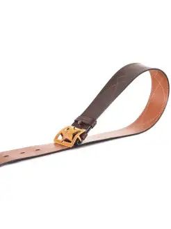 Ремень поясной "Звезда" 50 мм коричневый (№ 2)