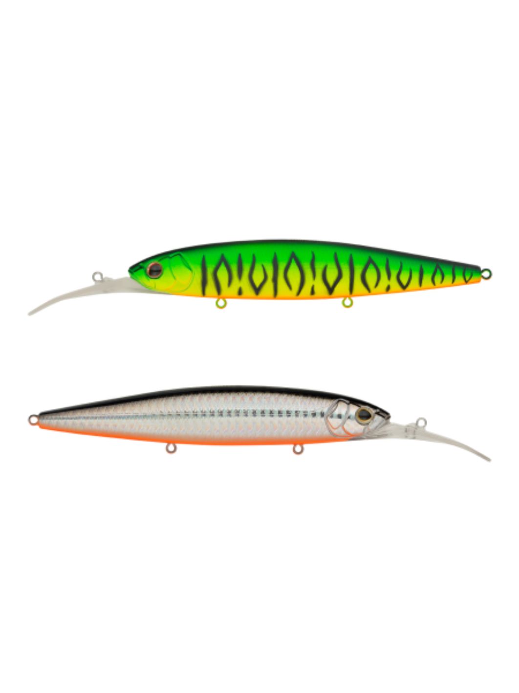Воблер Минноу Strike Pro Bold Deep Diver 130SP,  130 мм,  25, 7 гр,  Загл. 2, 5м.-5, 0м.,  Нейтральный,  цвет: GC01S/A70-713 Double Black Silver OB/Mat Tiger,  (EG-191L-SP#GC01FS/A70-713S)