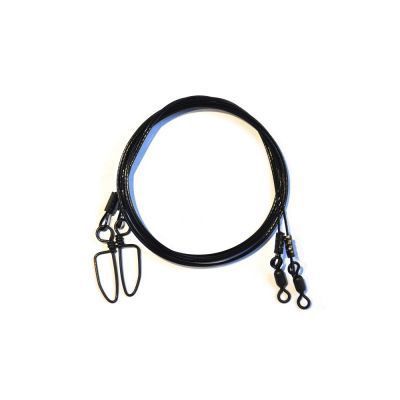 Поводок троллинг AFW 1х19 Т17 кг,  L60 см (2шт) 