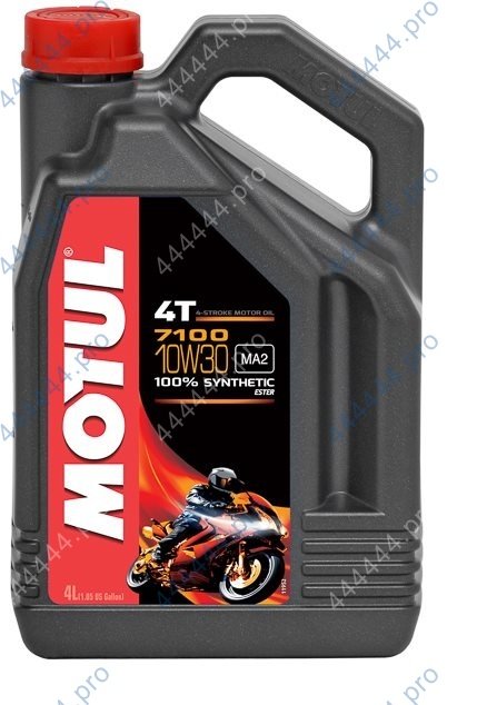 MOTUL 7100 10W30 4T 4L моторное масло синтетическое 102059/104090 /Мотоотдел/