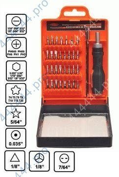 набор отверток 33 предмета/со сменными вставками/ автодело 30733