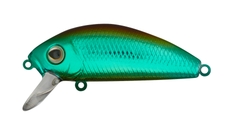 Воблер Минноу Strike Pro Mustang Minnow 45,  45 мм,  4, 5 гр,  Загл. 0, 2м.-0, 5м.,  Плавающий,  цвет: 977E Green Oil Beetle,  (MG-002F#977E)