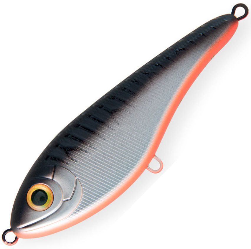 Воблер Джеркбейт Strike Pro Buster Jerk II Shallow Runner,  120 мм,  37 гр,  Загл. 0, 3м.-2, 0м.,  Медленно всплывающий,  цвет: CA06ES Grey Shadow,  (EG-049#CA06ES)
