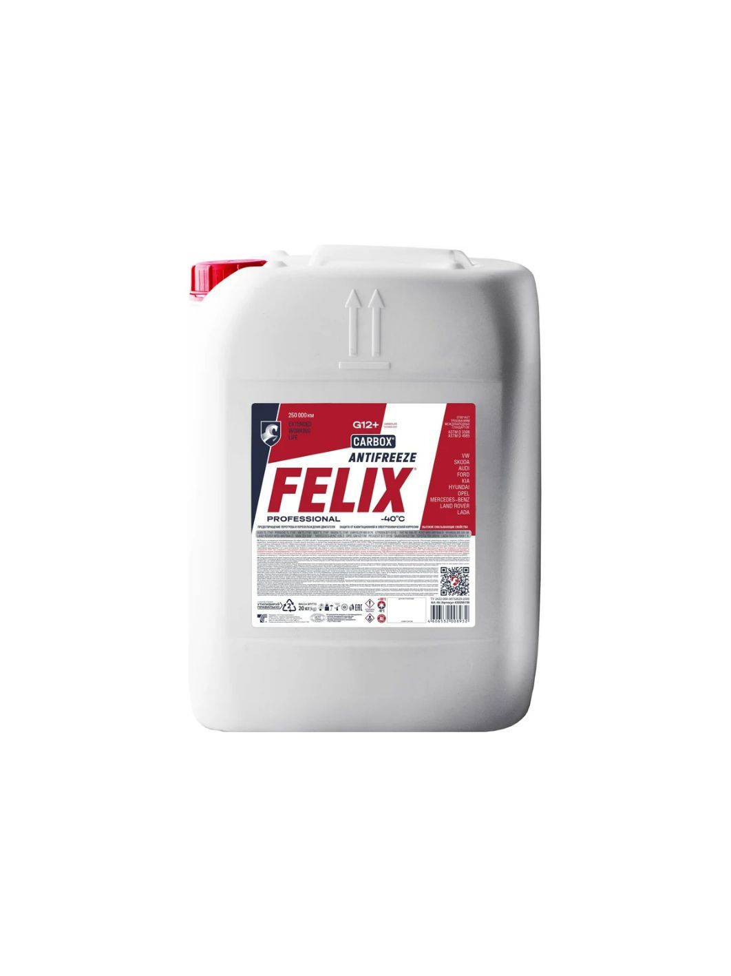 Антифриз FELIX CARBOX G-12+ 20л. красный