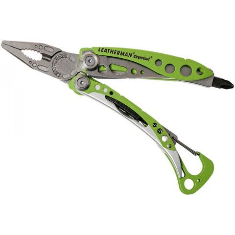 Мультитул LEATHERMAN Skeletool Green 7 инстр., 6,6/10 см,