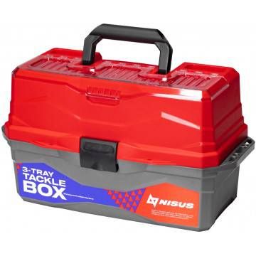 Ящик для снастей Tackle Box трехполочный NISUS красный