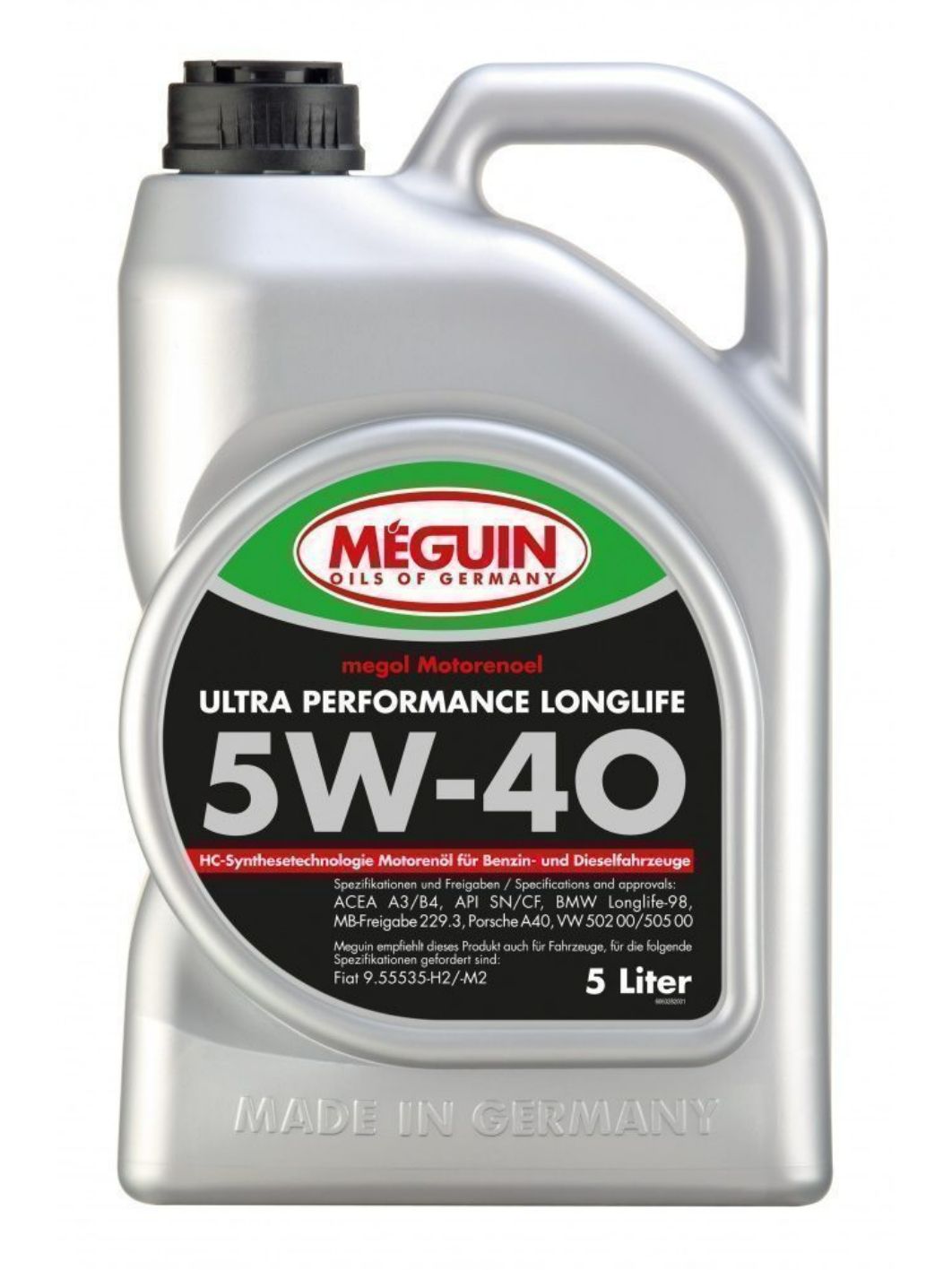 MEGUIN ULTRA PERFORMANCE LONGLIFE 5W40 5л синтетическое моторное масло