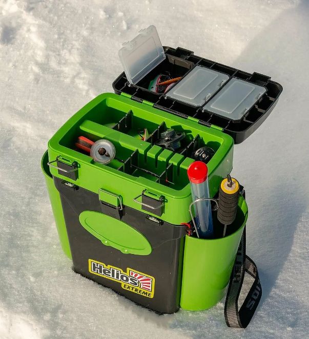Ящик зимний "FishBox" (10л) зеленый Helios