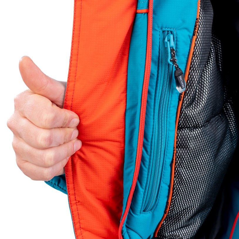 костюм женский для рыбалки grayling камчатка, зимний, бирюзово-оранжевый (р-р 44-46 рост 170-176) м