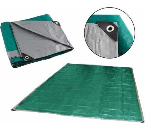 Тент хоз.универс. Ecos Т-10*10 ПЭ-плотн. 120г/м2 люверсы 999159