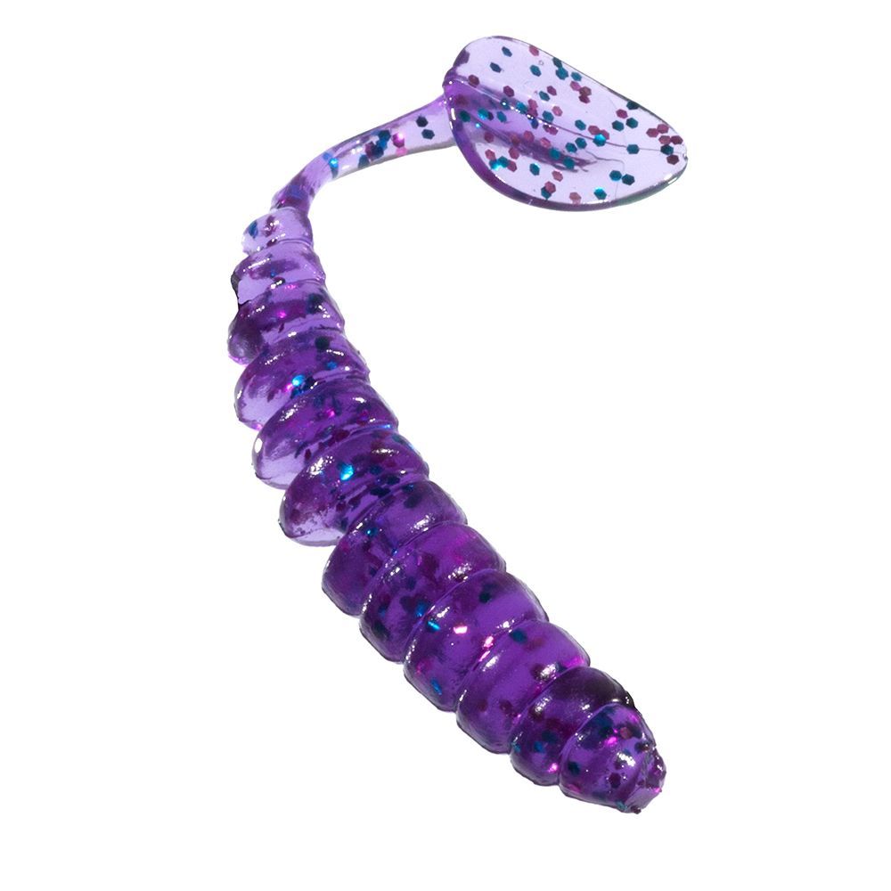 Приманка ZUB-SHAD 50мм-10шт,  (цвет 610) фиолетовый с блестками