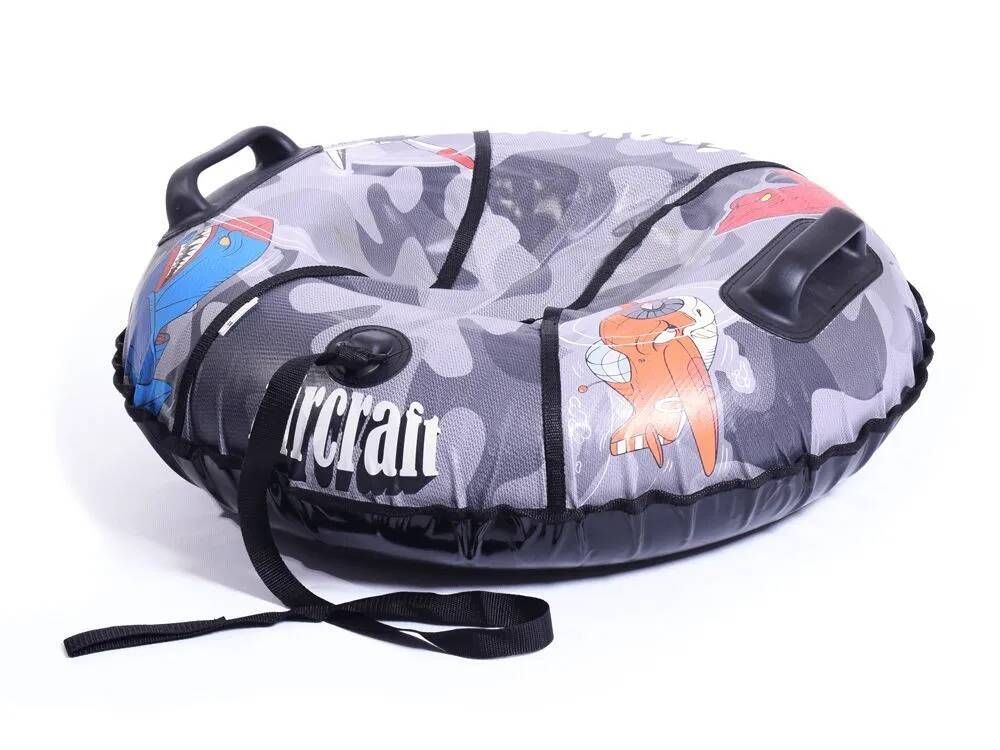 Ватрушка Комфорт Aircraft Серый 75см