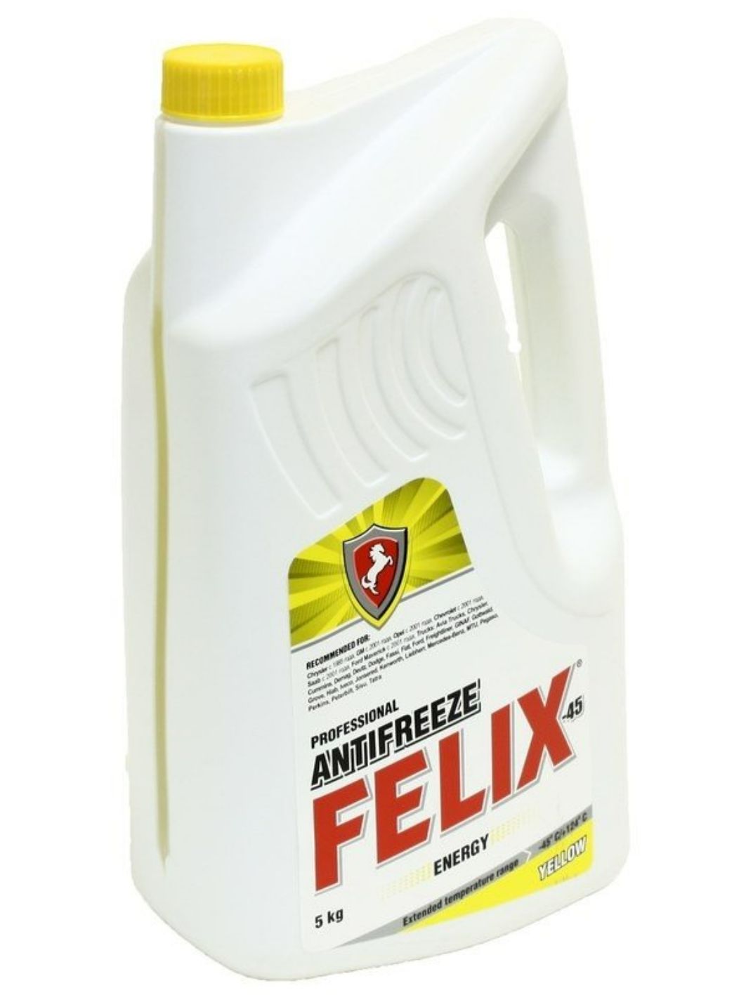 Антифриз FELIX ENERGY G-12+ 5л. желтый