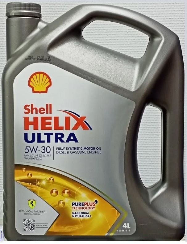 SHELL HELIX ULTRA 5w30 SL A3/B4 4L синтетическое моторное масло