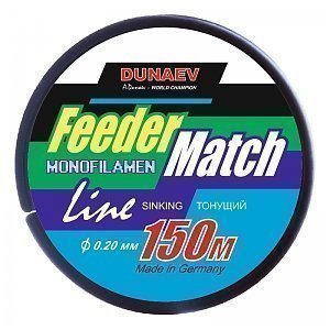 Леска Dunaev Feeder-Match Sinking Black 0.28мм 150м