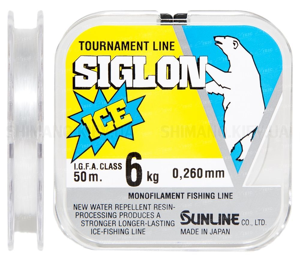 Леска SUNLINE Siglon Ice Fishing 50m clear #1.0/0.165mm 