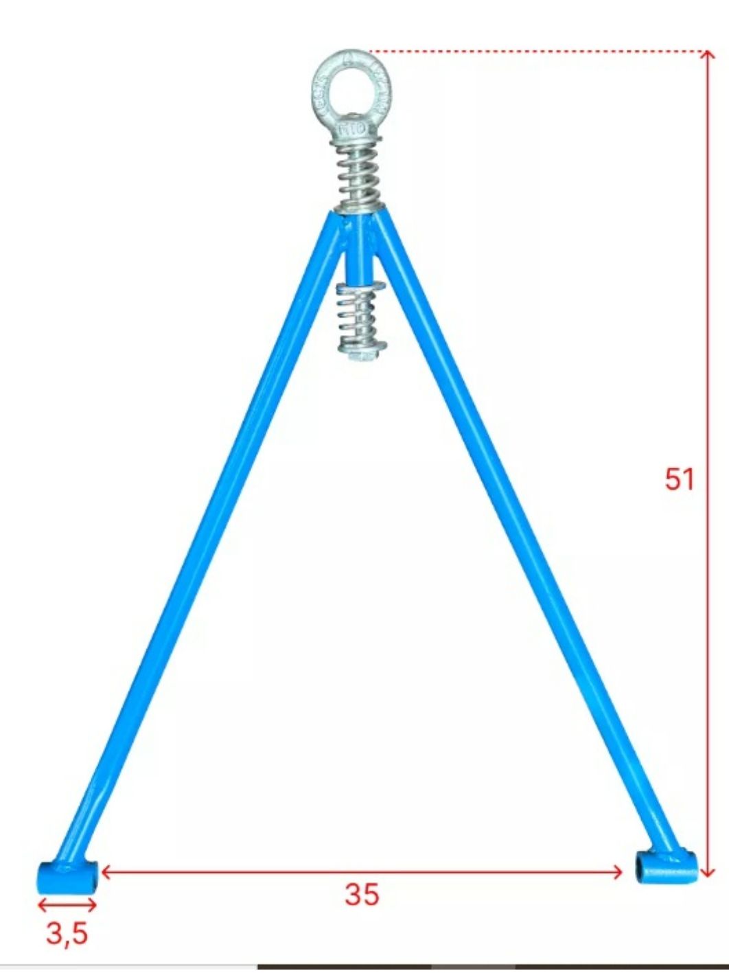 Дышло №1 с демпфером на сани волокуши ЦентрПласт
