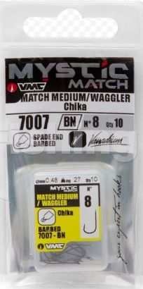 Крючок Match/Feeder VMC 7007 BN (черн. никель) №08 (10шт)