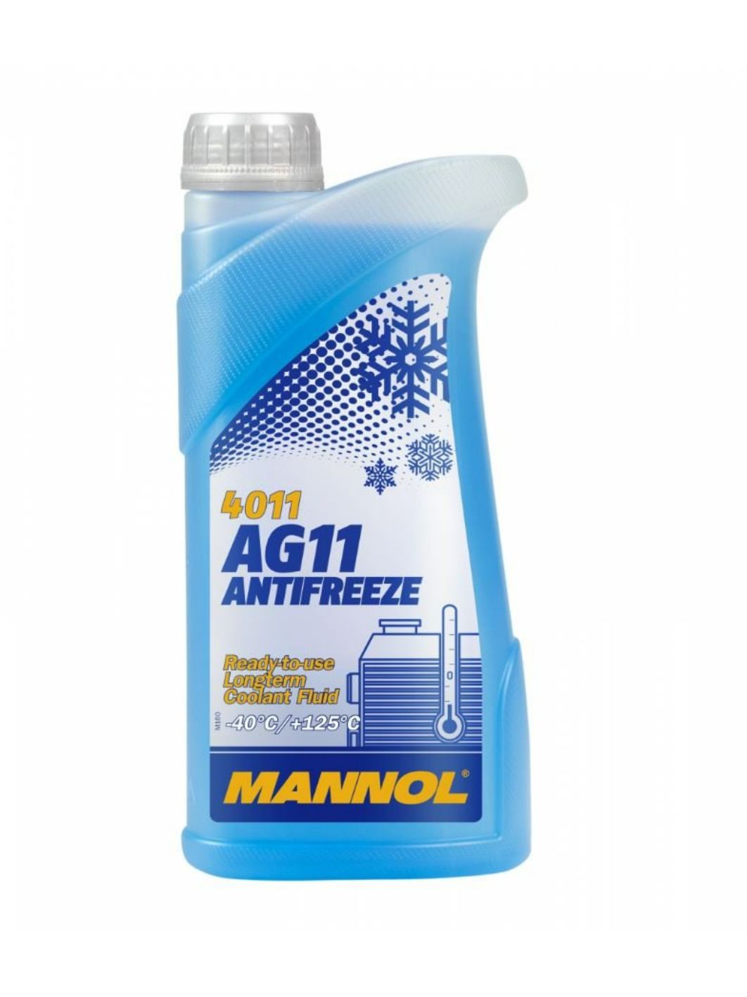 Антифриз MANNOL Antifreeze AG11 (-40 °C) Longterm 4011 1л синий готовый
