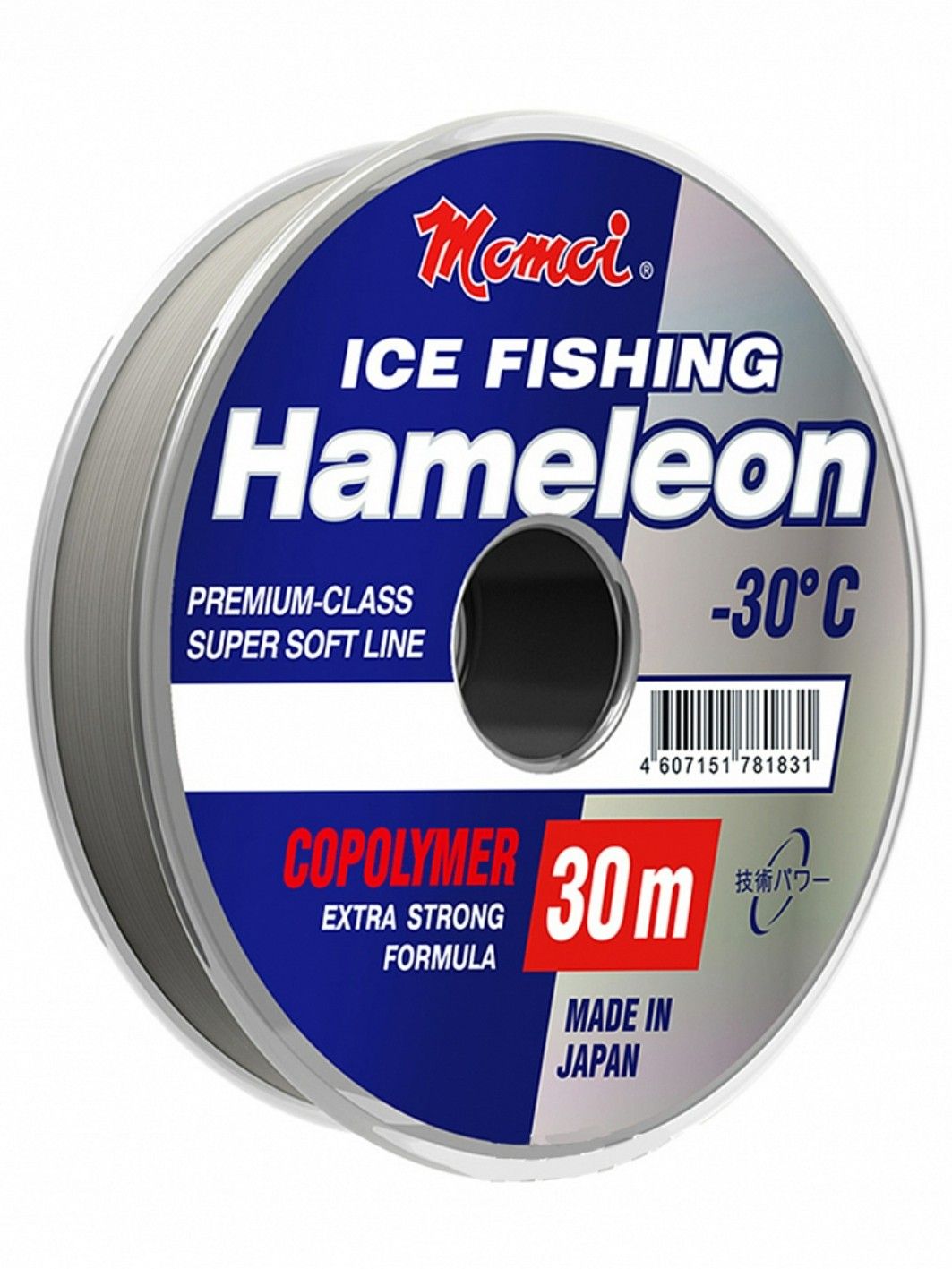 Леска Hameleon ICE Fishing серебряная 0, 12 мм,  1.7 кг, 30 м (шт.) 