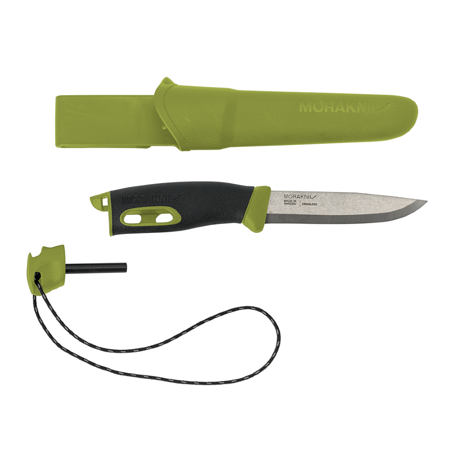 Нож Morakniv Companion Spark Green (с огнивом)