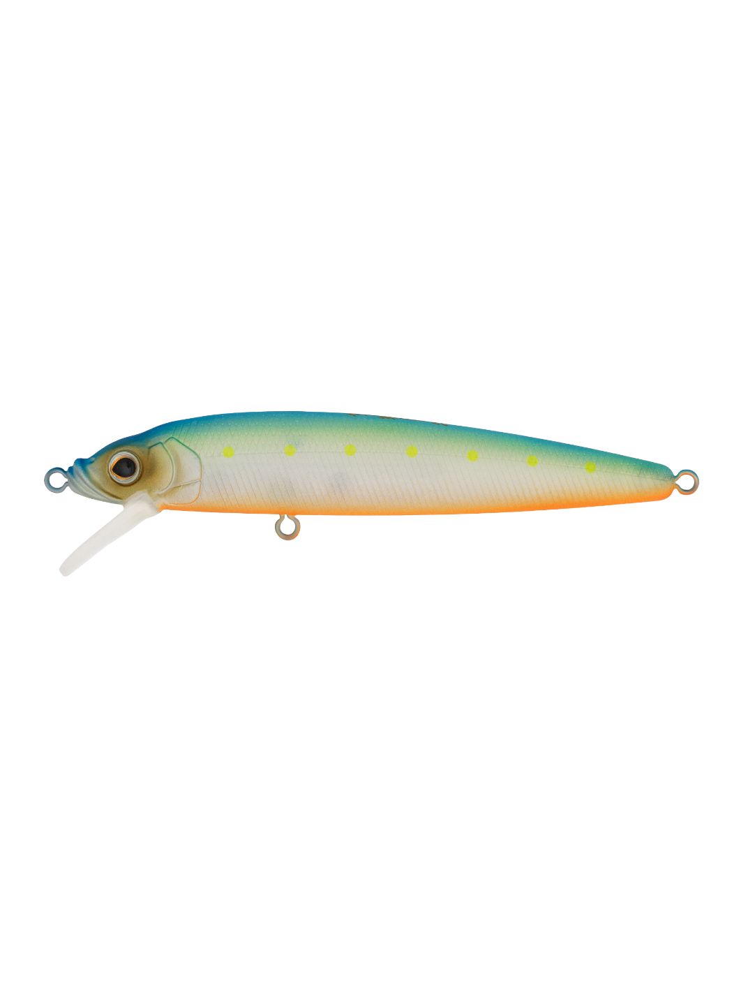 Воблер Минноу Strike Pro Alpha Minnow 95,  95 мм,  9 гр,  Загл. 0, 6м.-1, 6м.,  Плавающий,  цвет: S056C Blue Mat Transparent Milk,  (EG-034F#S056C)