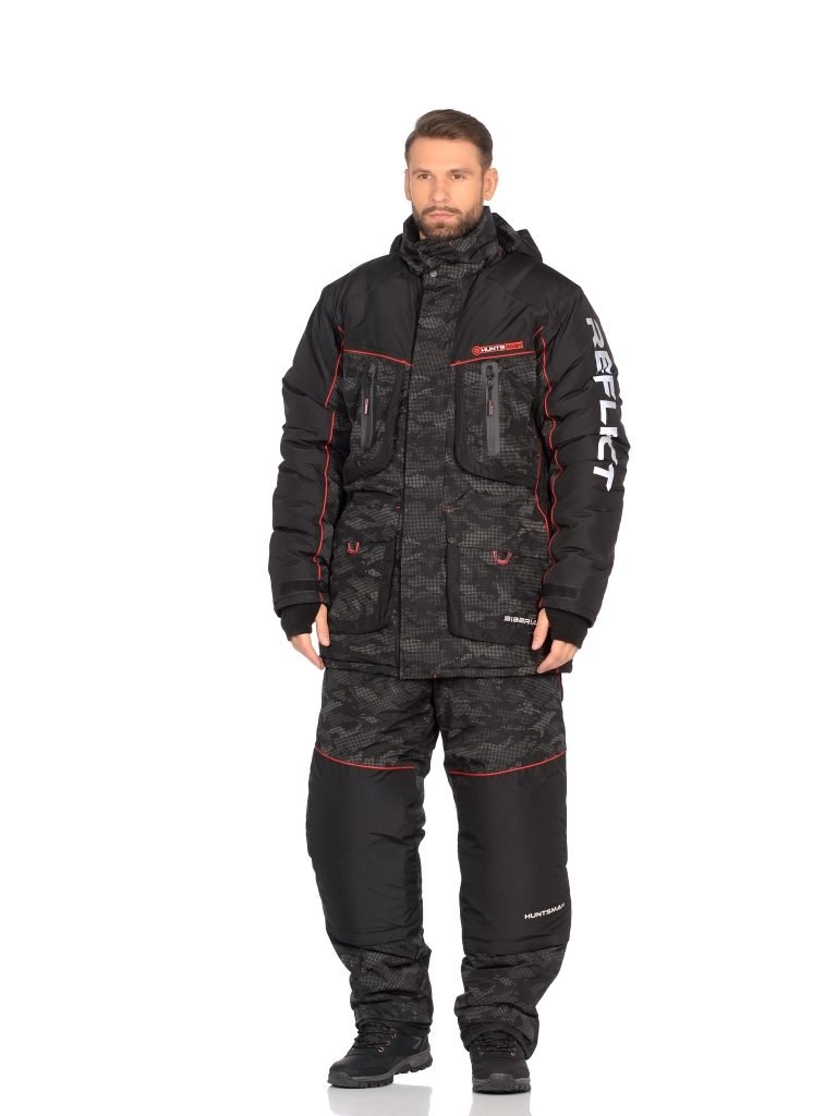 костюм зимний siberia reflect цвет черный ткань reflex membrane (размер: 48-50, рост: 182-188)