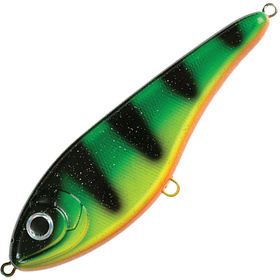 Воблер Джеркбейт Strike Pro Buster Jerk II Shallow Runner,  120 мм,  37 гр,  Загл. 0, 3м.-2, 0м.,  Медленно всплывающий,  цвет: C029F Fire Tiger,  (EG-049#C029F)