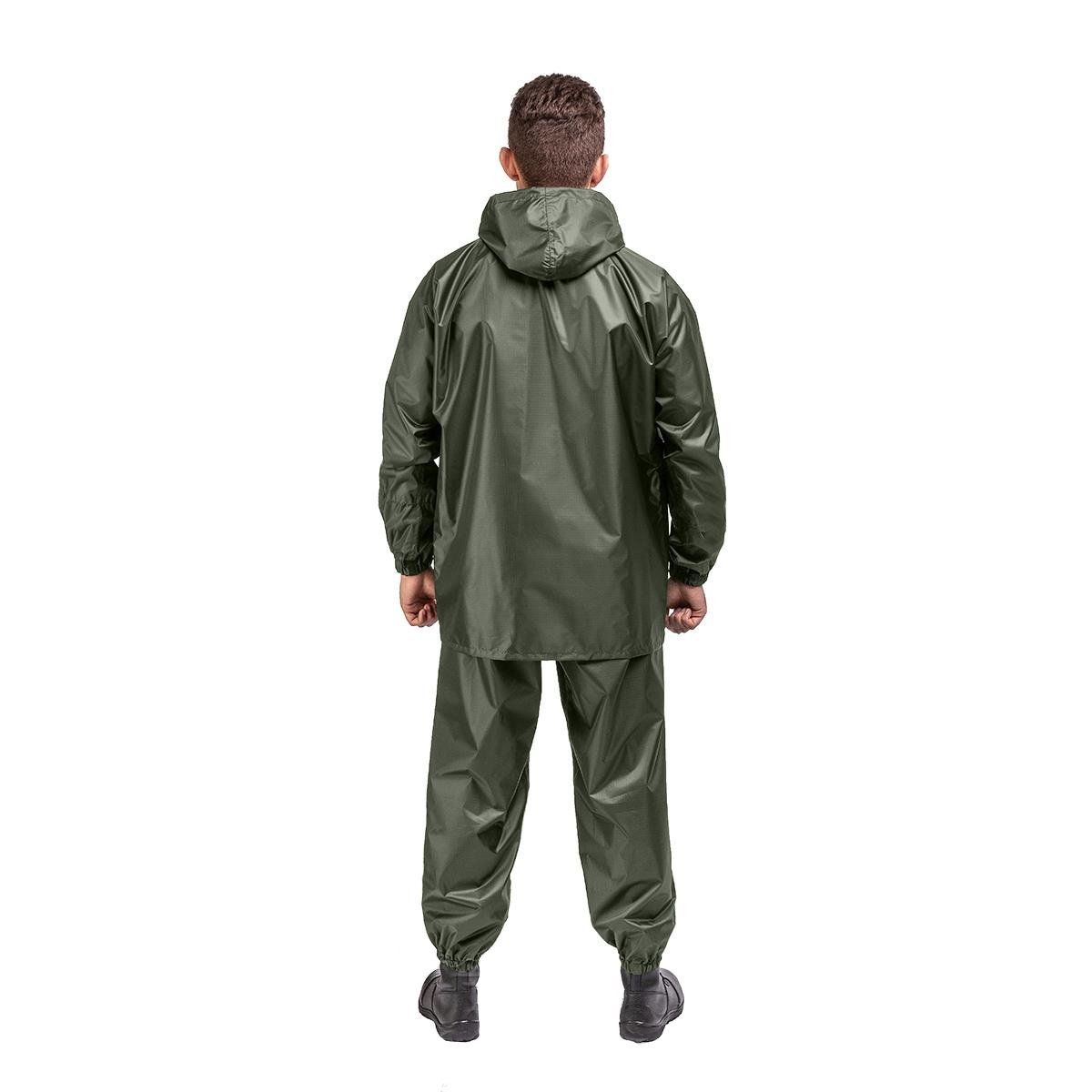 Костюм ветровлагозащитный Походный,  цв.зеленый PU 5000 р.48 (T-KS-VVZ-M-PU5-002) Helios