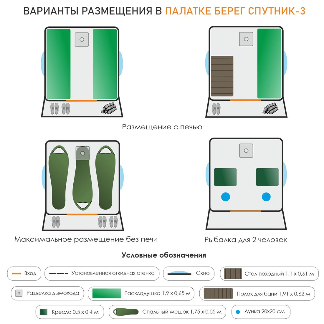 Палатка Спутник-3 Берег