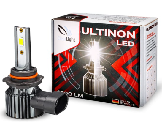 Светодиодные лампы HB3 Clearlight Ultinon 4500Lm (5000K) (9-32V) ClultledHB3-2 (2шт.к-т)