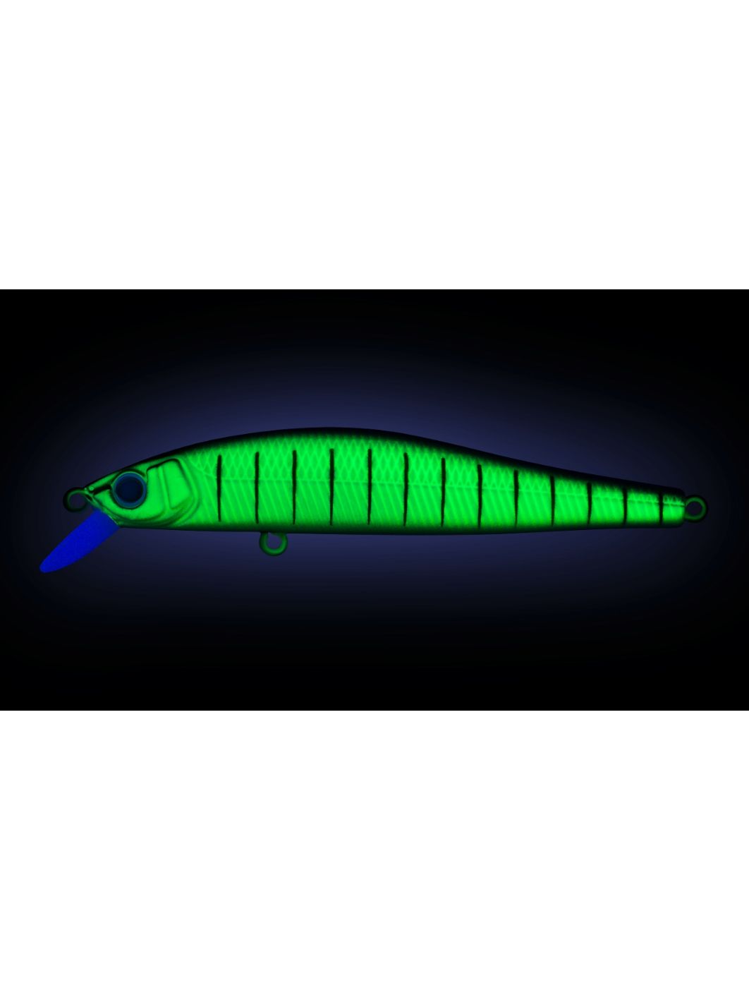 Воблер Минноу Strike Pro Jumper 90SP,  90 мм,  10 гр,  Загл. 0, 8м.-1, 5м.,  Нейтральный,  цвет: 597S Blue Mat Tiger,  (EG-192B-SP#597S)
