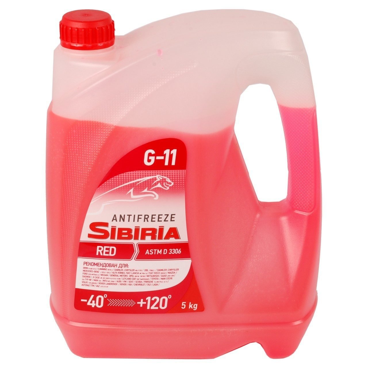 Антифриз SIBIRIA -40 G-11 5кг красный