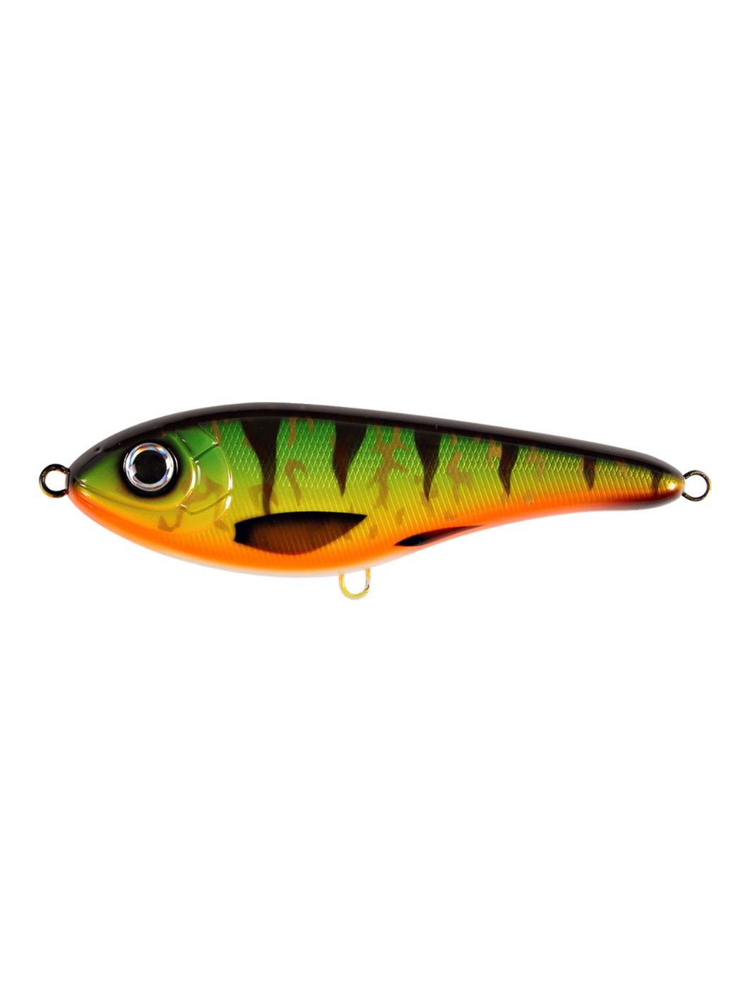 Воблер Джеркбейт Strike Pro Buster Jerk Sinking,  150 мм,  75 гр,  Загл. 0, 5м.-4, 0м.,  Тонущий,  цвет: CWC017 Green Tiger,  CWC,  (EG-048#CWC017)