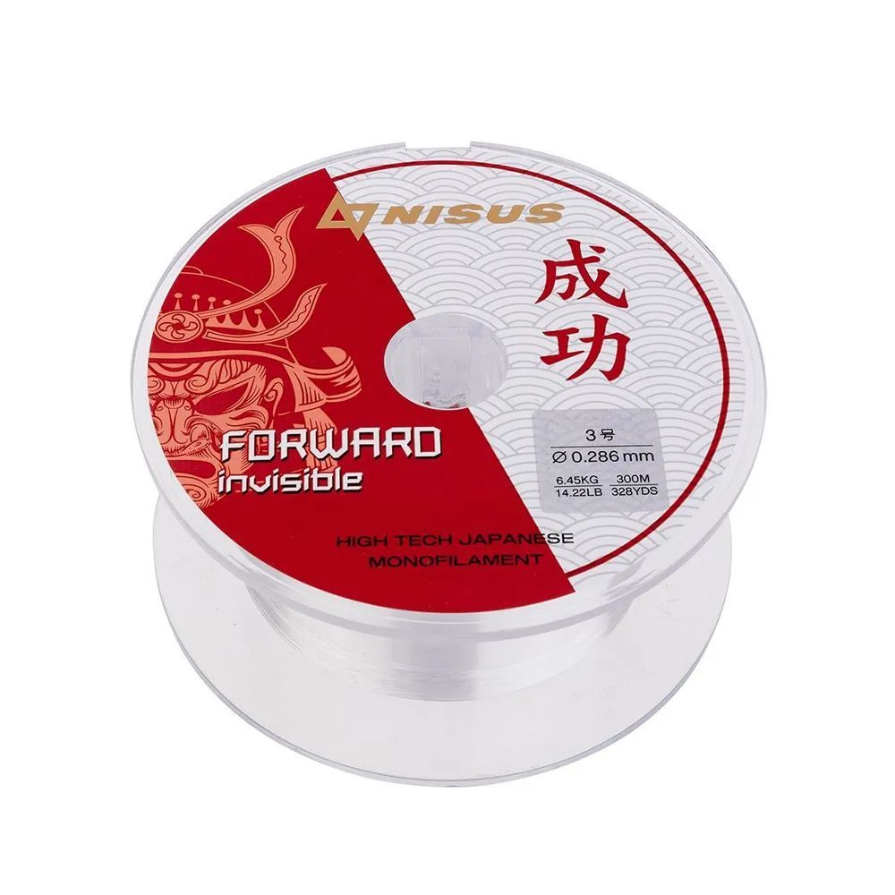 Леска FORWARD Invisible 0,286mm/300m Nylon Transparent Nisus