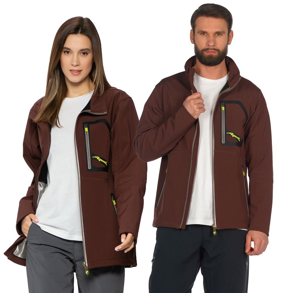 Куртка Aquatic унисекс (soft shell,  цвет: brown stone,  размер: 46-48) м